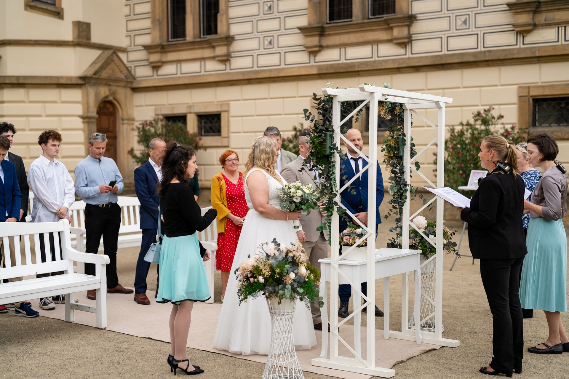 Tlumočení na svatbě v Průhonicích